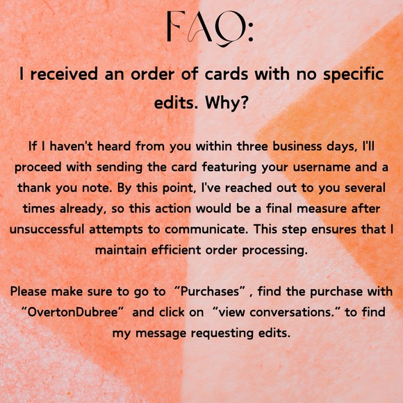 'Pastel Handwritten Floral Note' Personalized to You Thank You Cards - Picture 7 of 10